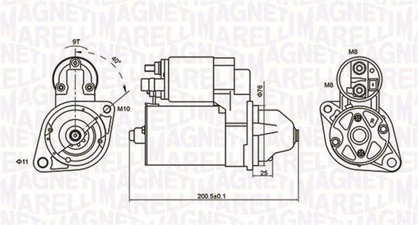 063721412010 Magneti Marelli Стартер двигуна